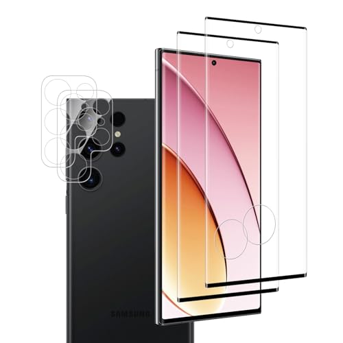 VideoSecu 2+2 Stück für Panzerglas für Samsung Galaxy S23 Ultra Kamera Schutzfolie, 9H Härte Blasenfreie Gehärtetes Glas Displayschutzfolie - 100% Touchgenauigkeit, Kratzfest, Vollständige Abdeckung VideoSecu 2+2 Stück für Panzerglas für Samsung Galaxy S23 Ultra Kamera Schutzfolie, 9H Härte Blasenfreie Gehärtetes Glas Displayschutzfolie - 100% Touchgenauigkeit, Kratzfest, Vollständige Abdeckung von VideoSecu