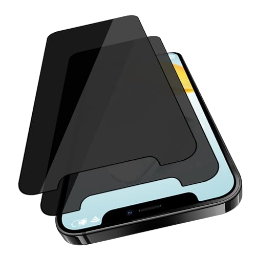 VideoSecu Sichtschutz Panzerglas für iPhone 12 Mini Schutzfolie, 2 Stück 9H Härte HD Blasenfreie Anti-spy Displayschutzfolie - 100% Touchgenauigkeit Blickschutz, Kratzfest Privacy Folie VideoSecu Sichtschutz Panzerglas für iPhone 12 Mini Schutzfolie, 2 Stück 9H Härte HD Blasenfreie Anti-spy Displayschutzfolie - 100% Touchgenauigkeit Blickschutz, Kratzfest Privacy Folie von VideoSecu