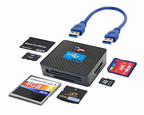 Vidpro Modell# CR-A3 6-Slot All-in-One High Speed USB 3.0 Kartenleser/-schreiber für SD CF MMC XD MS von Vidpro