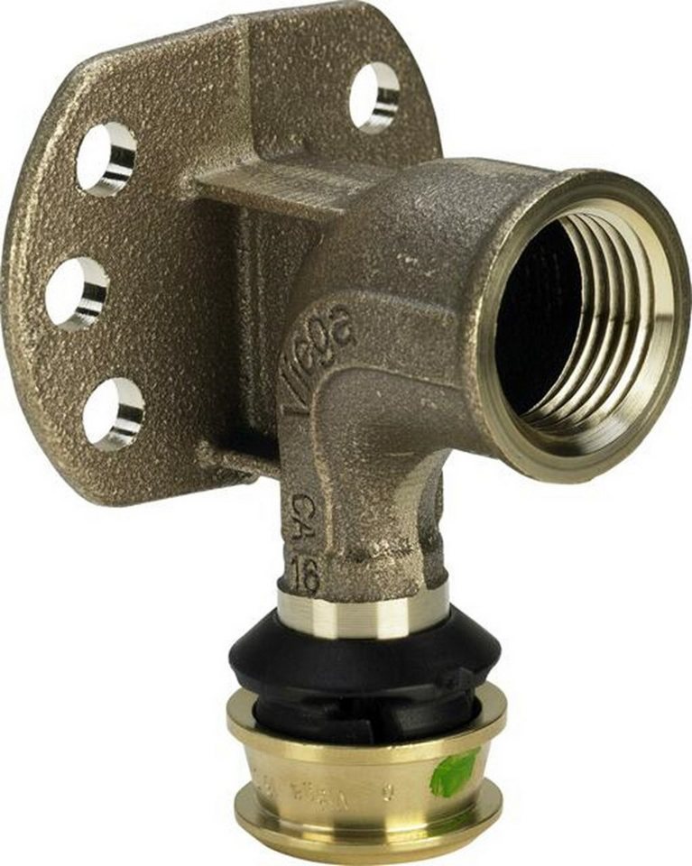 Viega Wandhalter VIEGA Wandscheibe RAXOFIX 5325.5 16mm x 1/2" IG Rotguss, (1-St) von Viega