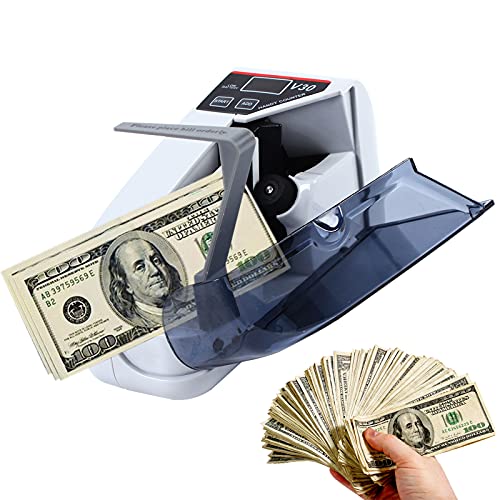 Geldscheinzähler mit LED-Display, Professionellem Geldzählmaschine Banknotenzähler Geldprüfer mit Falschgeld-Detektor 190 * 102 * 75mm von Vielrosse