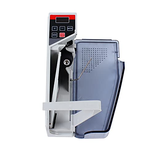 Mini Geldzählmaschine, Tragbarer Banknotenzähler mit LED Display, 600pc/min Kompakt und schnell Handlich Geldscheinzähler Batterie und Adapterbetrieb von Vielrosse