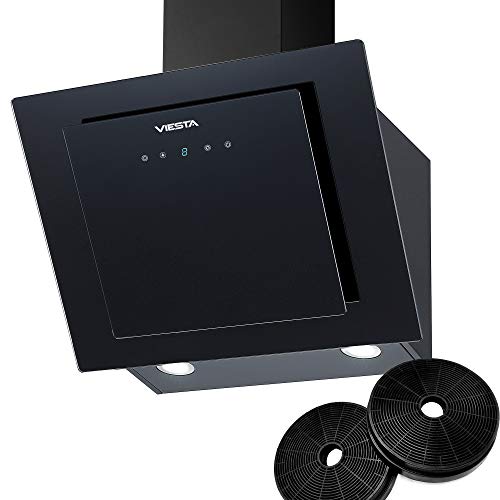 VIESTA DH600XA kopffreie Dunstabzugshaube 60cm 230W inkl. Aktivkohlefilter für Abluft & Umluft, Edelstahl-Schwarzglas Kopffreihaube Wandhaube mit Touch Control, LED VIESTA DH600XA kopffreie Dunstabzugshaube 60cm 230W inkl. Aktivkohlefilter für Abluft & Umluft, Edelstahl-Schwarzglas Kopffreihaube Wandhaube mit Touch Control, LED von Viesta