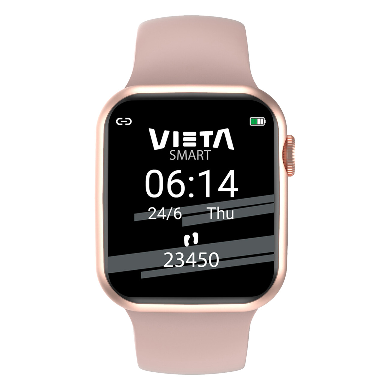 Vieta Pro Focus Pink| Fitnesstracker | 1.75 Zoll / 4.45 cm Display | Wasserdichtigkeit - IP67 | Abnehmbare Riemen | 180mAh Akku | Herzfrequenzmessung | Schrittz?hler von Vieta Pro