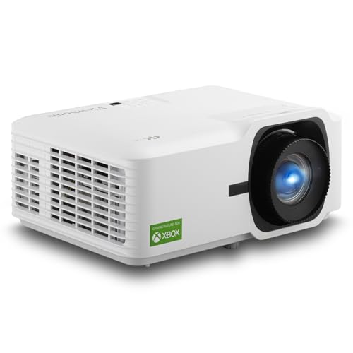 ViewSonic LX700-4K 4K Laser Projektor für Xbox Gaming und Heimkino, bis zu 300" großes Bild, 3500 Lumen, HDR, HDMI/USB von ViewSonic