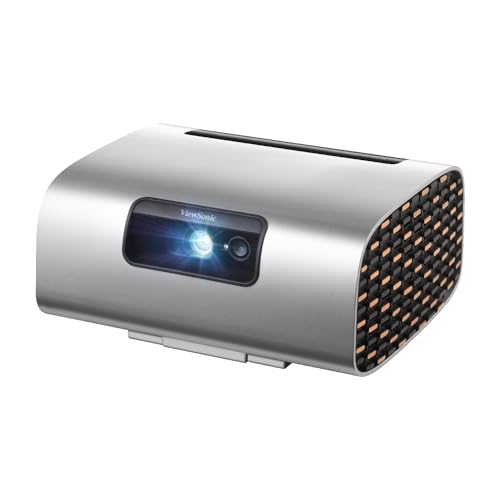 ViewSonic M10 Tragbarer RGB Laser Smart Projektor mit Harman Kardon Lautsprecher​, Silber von ViewSonic