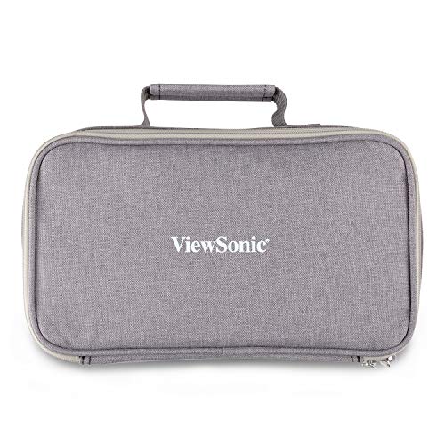 ViewSonic PJ-CASE-010 Tragetasche für M1-Projektor, weich gepolstert, mit Reißverschluss, Grau von ViewSonic