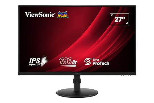 ViewSonic VA2708-HDJ 27" FHD SuperClear IPS LED Monitor with VGA, HDMI, DipsplayPort, Height Adjust von ViewSonic