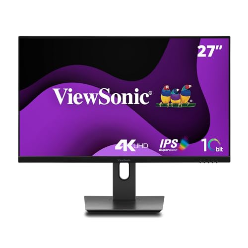 ViewSonic VG2762-4K 27" 4K IPS-Monitor, HDMI x2, DisplayPort, entspiegelt, VESA-kompatibel, 10-bit, HDR10, Ergonomisch, Eye ProTech ViewSonic VG2762-4K 27" 4K IPS-Monitor, HDMI x2, DisplayPort, entspiegelt, VESA-kompatibel, 10-bit, HDR10, Ergonomisch, Eye ProTech von ViewSonic