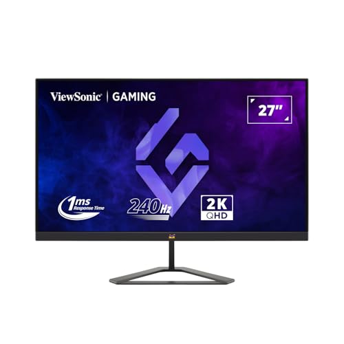 ViewSonic VX2758A-2K-PRO-3 27" Frameless QHD IPS Flat 1ms MPRT 240Hz Gaming Monitor, 2 HDMI, DisplayPort, HDR10 ViewSonic VX2758A-2K-PRO-3 27" Frameless QHD IPS Flat 1ms MPRT 240Hz Gaming Monitor, 2 HDMI, DisplayPort, HDR10 von ViewSonic