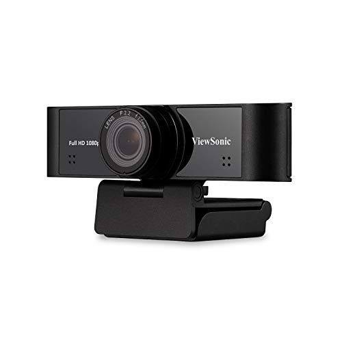 Viewsonic VB-CAM-001 Webcam für Videokonferenzen mit Autofokus (Full-HD 1080p, 120° Sichtfeld, Gegenlichtkompensation, Mikrofon mit Rauschunterdrückung, Plug&Play USB 2.0) von ViewSonic