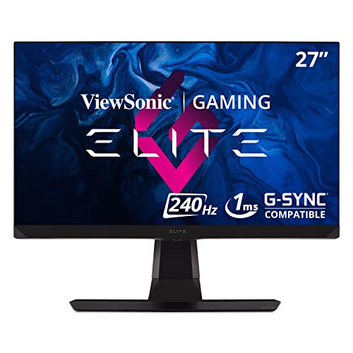 Viewsonic XG270 68,6 cm (27 Zoll) Gaming Monitor (Full-HD, IPS-Panel, 1 ms, 240 Hz, FreeSync, RGB Beleuchtung, höhenverstellbar) Schwarz von ViewSonic