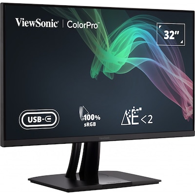 ViewSonic VP3256-4K 80cm (31,5") 4K UHD 16:9 IPS Monitor HDMI/DP/USB-C 100% sRGB von Viewsonic