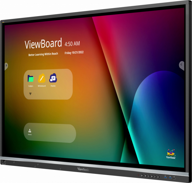 ViewSonic ViewBoard 140 cm 139,70cm (55) Diagonalklasse LCD-Display mit LED-Hintergrundbeleuchtung interaktiv Touchscreen Multi-Touch / optionaler Slot-in-PC 4K UHD 2160p 3840 x 2160 direkt beleuchtete LED (IFP5550-5) von Viewsonic