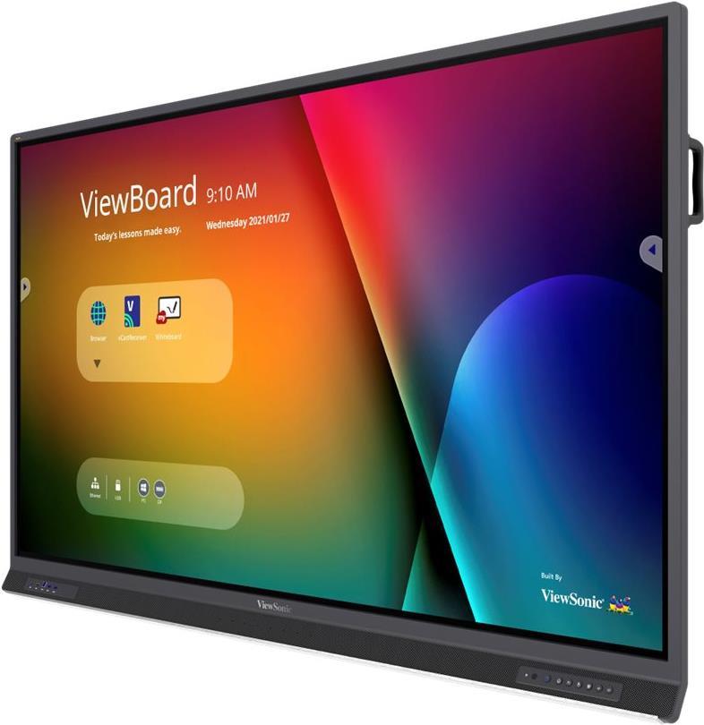 Viewsonic IFP7552-1B Touchscreen-Monitor 190,5 cm (75 ) 3840 x 2160 Pixel Dual-Touch Schwarz [Energieklasse G] (IFP7552-1B) von Viewsonic