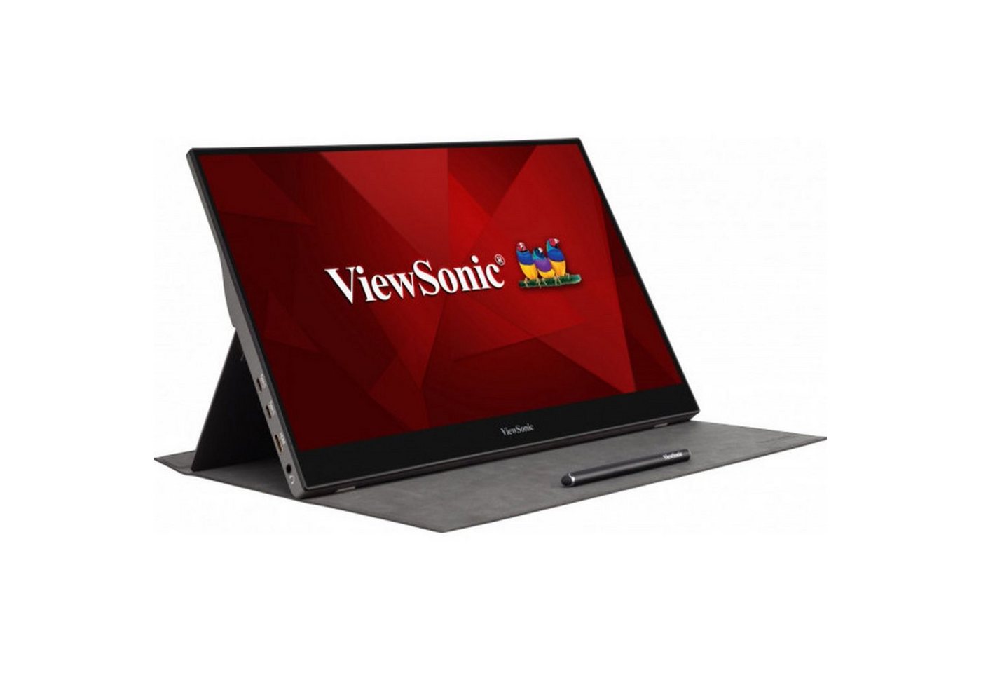 Viewsonic TD1655 16IN 16:9 LED MONITOR TFT-Monitor (1920 x 1080 px, Full HD, 6,5 ms Reaktionszeit, 60 Hz, IPS, Touchscreen, Eingebautes Mikrofon, Lautsprecher) von Viewsonic