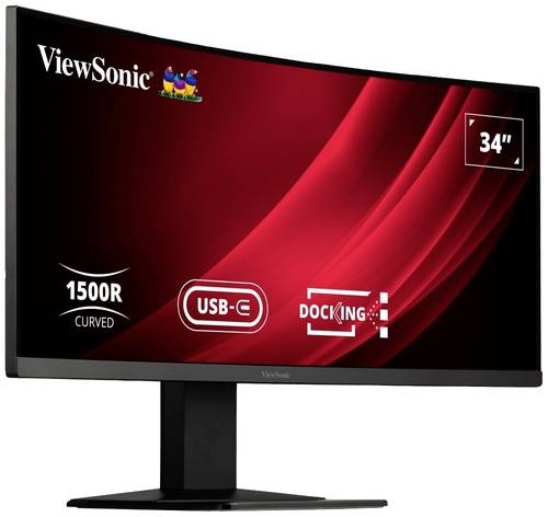 Viewsonic VG3419C LED-Monitor EEK G (A - G) 86.4cm (34 Zoll) 3440 x 1440 Pixel 16:9 3.5 ms HDMI®, D von Viewsonic