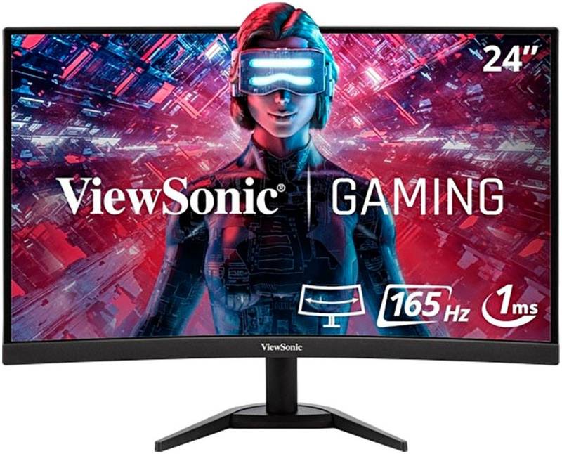 Viewsonic VX2418C Curved-Gaming-Monitor (60 cm/24 ", 1920 x 1080 px, Full HD, 1 ms Reaktionszeit, 165 Hz, VA LED) von Viewsonic