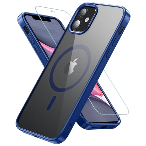 Vigamen für iPhone 11 Hülle, Handyhülle iPhone 11 mit Displayschutzfolie, [Schutz in Militärqualität] Magnetisch Hülle iPhone 11 Stoßfest Dünn Outdoor Case für iPhone 11, Blau von Vigamen
