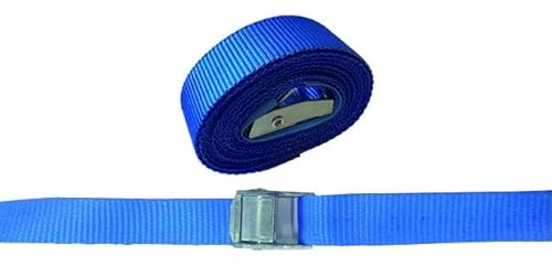 Einfacher Gurt blau mit Klemme 25 mm 2,5 m von Vigor