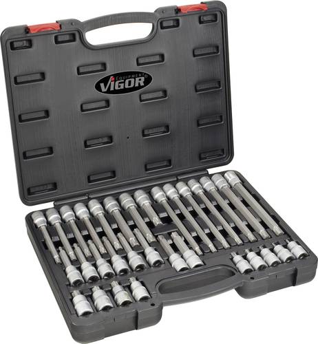 Vigor Steckschlüssel-Bit-Einsatz-Set 1/2  (12.5 mm) 32teilig V2201 von Vigor