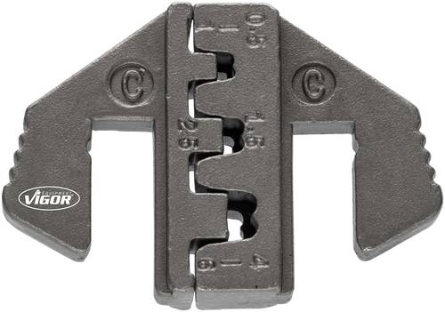 Vigor V2499-C Crimpeinsatz Unisolierte Kabelschuhe 0.5 bis 6mm² Vigor V2499-C Crimpeinsatz Unisolierte Kabelschuhe 0.5 bis 6mm² von Vigor