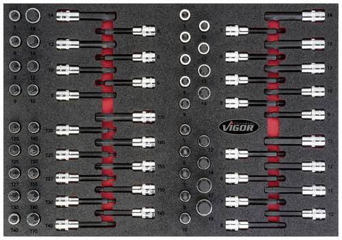 Vigor V4753 Schraubendrehereinsatz-Set V4753 von Vigor