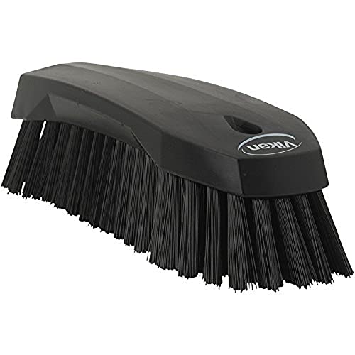 Vikan 38909 Brush,Scrub,Stiff,8",PP/PBT,Black von Vikan