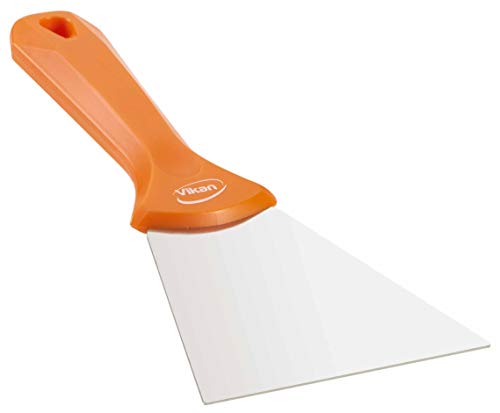 Vikan - Hygiene - Handschaber - Mit Edelstahlklinge - Orange - Breit von Vikan