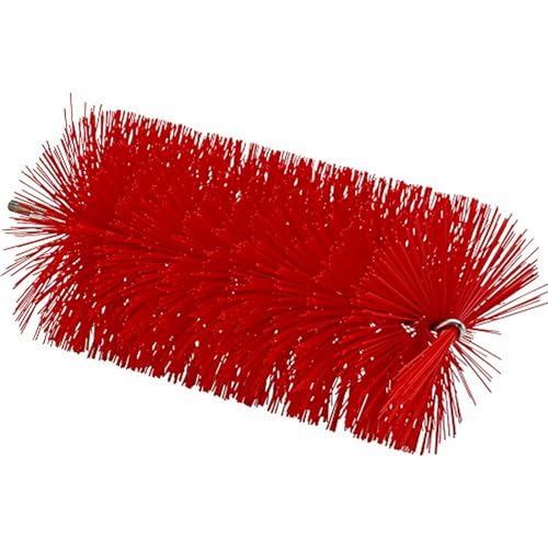 Vikan - Hygiene - Rohrbürste - Für flexibles Kabel - Mittelfeste Borsten - Rot - 90mm von Vikan