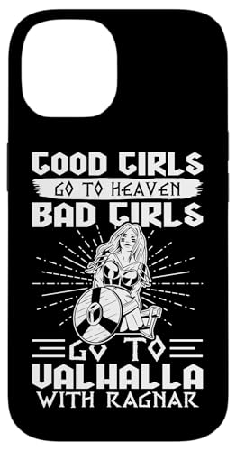 Nordische Mythologie: Bad Girls gehen mit Ragnar nach Walhalla Hülle für iPhone 14 von Viking And Norse Mythology Celtic Designs