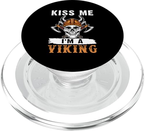 Nordische Mythologie: Kiss Me I'm A Viking PopSockets PopGrip für MagSafe Nordische Mythologie: Kiss Me I'm A Viking PopSockets PopGrip für MagSafe von Viking And Norse Mythology Celtic Designs