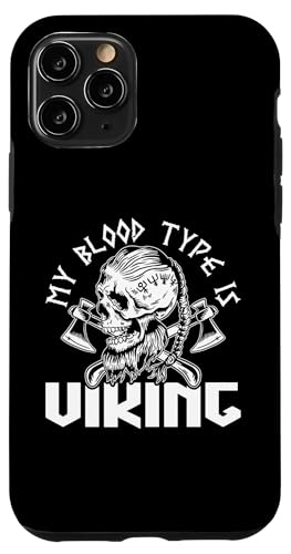 Nordische Mythologie: Meine Blutgruppe ist Wikinger Hülle für iPhone 11 Pro von Viking And Norse Mythology Celtic Designs