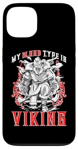 Nordische Mythologie: Meine Blutgruppe ist Wikinger Hülle für iPhone 13 von Viking And Norse Mythology Celtic Designs