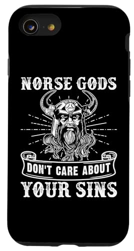 Nordische Mythologie: Nordische Götter kümmern sich nicht um Ihre Sünden Hülle für iPhone SE (2020) / 7 / 8 von Viking And Norse Mythology Celtic Designs