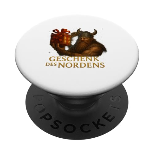 Geschenk des Nordens Wikinger Weihnachten Design Männer PopSockets Klebender PopGrip Geschenk des Nordens Wikinger Weihnachten Design Männer PopSockets Klebender PopGrip von Viking Collection by C.B.L