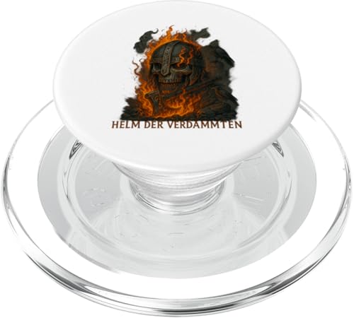 Helm der Verdammten Wikinger Halloween Design mit Feuer PopSockets PopGrip für MagSafe Helm der Verdammten Wikinger Halloween Design mit Feuer PopSockets PopGrip für MagSafe von Viking Collection by C.B.L