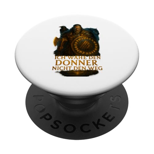 Krieger mit Axt und Schild aus Donner und Glanz PopSockets Klebender PopGrip von Viking Collection by C.B.L