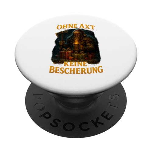 Ohne Axt keine Bescherung – Wikinger Yule Design PopSockets Klebender PopGrip Ohne Axt keine Bescherung – Wikinger Yule Design PopSockets Klebender PopGrip von Viking Collection by C.B.L