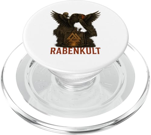 Rabenkult Wikinger Halloween Design mit Rune und Valknut PopSockets PopGrip für MagSafe Rabenkult Wikinger Halloween Design mit Rune und Valknut PopSockets PopGrip für MagSafe von Viking Collection by C.B.L