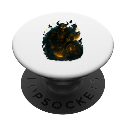 Skelett-Wikinger mit Runen Halloween Design PopSockets Klebender PopGrip Skelett-Wikinger mit Runen Halloween Design PopSockets Klebender PopGrip von Viking Collection by C.B.L