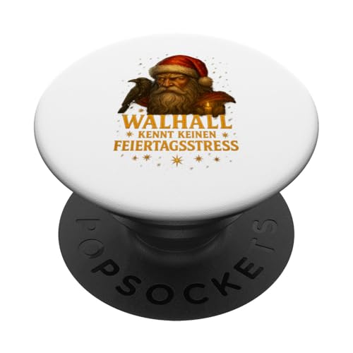 Walhall kennt keinen Feiertagsstress – Odin Yule Design PopSockets Klebender PopGrip Walhall kennt keinen Feiertagsstress – Odin Yule Design PopSockets Klebender PopGrip von Viking Collection by C.B.L