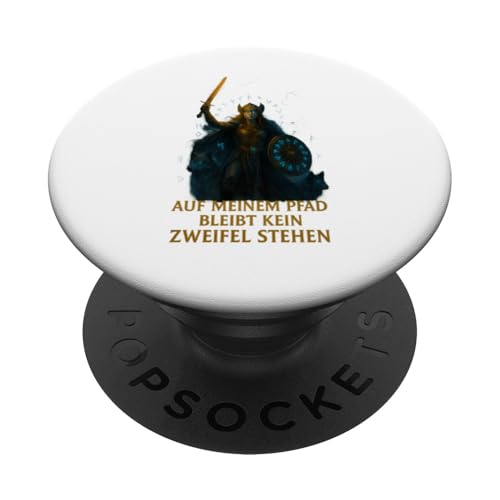 Walküre mit Schwert und Schild im Sturm PopSockets Klebender PopGrip Walküre mit Schwert und Schild im Sturm PopSockets Klebender PopGrip von Viking Collection by C.B.L