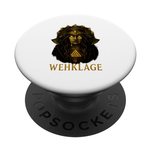 Wehklage Wikinger Halloween Design mit Walküre und Valknut PopSockets Klebender PopGrip Wehklage Wikinger Halloween Design mit Walküre und Valknut PopSockets Klebender PopGrip von Viking Collection by C.B.L