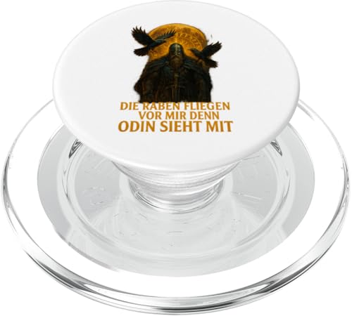 Wikinger Design Die Raben fliegen vor mir Odin sieht PopSockets PopGrip für MagSafe von Viking Collection by C.B.L