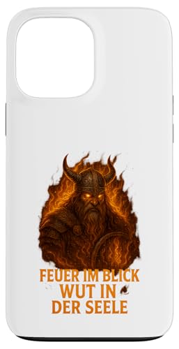 Wikinger Design Feuer im Blick Wut in der Seele Hülle für iPhone 13 Pro Max Wikinger Design Feuer im Blick Wut in der Seele Hülle für iPhone 13 Pro Max von Viking Collection by C.B.L