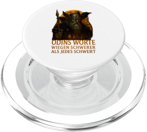 Wikinger Design Odins Worte wiegen mehr als Schwerter PopSockets PopGrip für MagSafe von Viking Collection by C.B.L