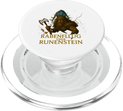 Wikinger Design Rabenflug über Runenstein mit Berserker PopSockets PopGrip für MagSafe Wikinger Design Rabenflug über Runenstein mit Berserker PopSockets PopGrip für MagSafe von Viking Collection by C.B.L