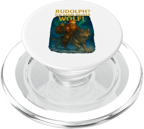 Wikinger Design Rudolph? Ich nehm meinen Wolf PopSockets PopGrip für MagSafe von Viking Collection by C.B.L