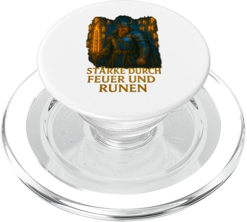 Wikinger Design mit Feuerschwert und Runenkammer PopSockets PopGrip für MagSafe Wikinger Design mit Feuerschwert und Runenkammer PopSockets PopGrip für MagSafe von Viking Collection by C.B.L